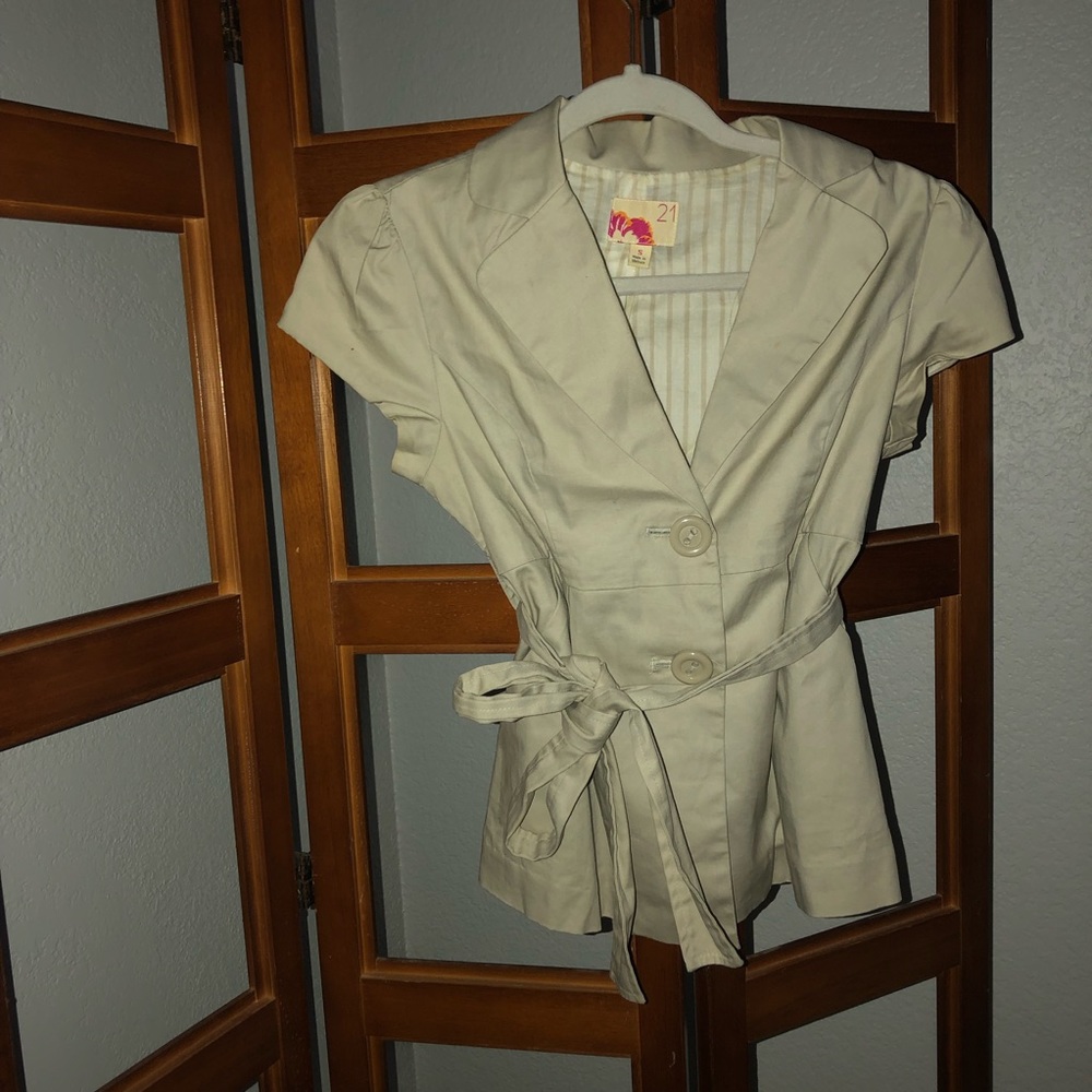 Forever 21. Beige Dressy Blouse